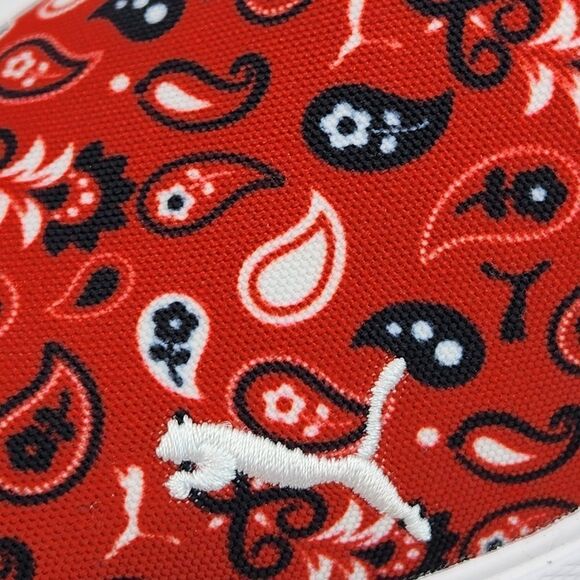 🩵NIB Puma Urban Red Bari Bandana Slip-on Sneakers Size 8 - Picture 11 of 15